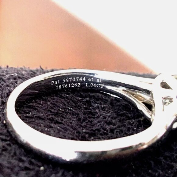 MINT! TIFFANY AND CO VVS 1CT++ PLATINUM WEDDING RING WITH BOX AND PAPER!! - Picture 9 of 10